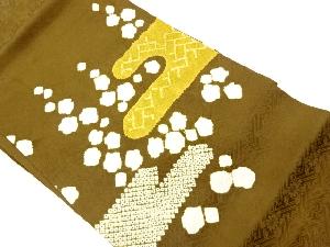 絞りヱ霞に花模様名古屋帯